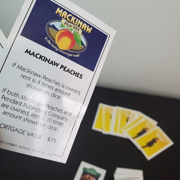 Seinfeld Monopoly Title Deeds, Hellooo, Yada Yada Yada Cards Replacement Parts - Picture 2 of 3